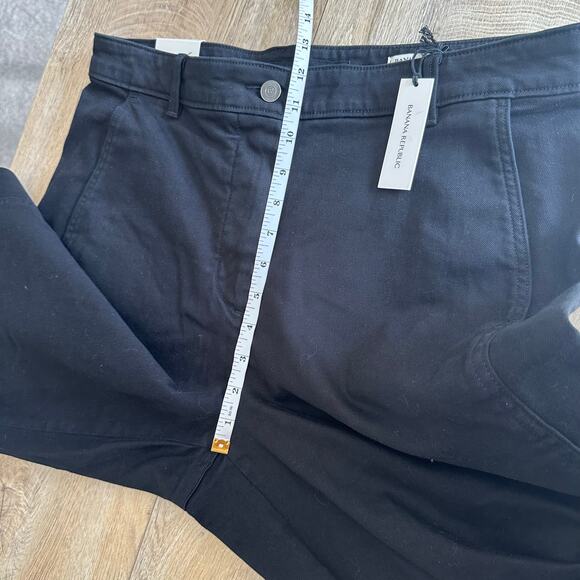Banana Republic LONG The Weekender Slim Barrel Leg Pant Black 12 713475 - Picture 12 of 13